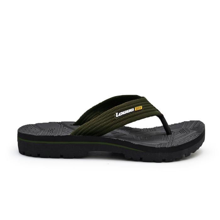 Loggo - Sandal Borneo series - Sandal Japit Gunung Pria size 38-43 Black - Army, 38