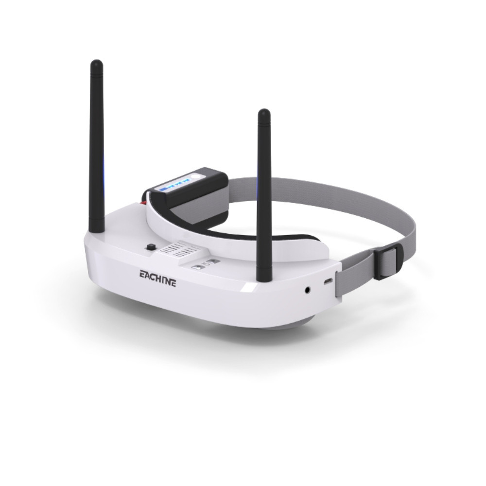 Eachine EV100 720*540 5.8G 72CH FPV Goggles With Dual Antennas Fan 18650 Battery Case For RC Drone