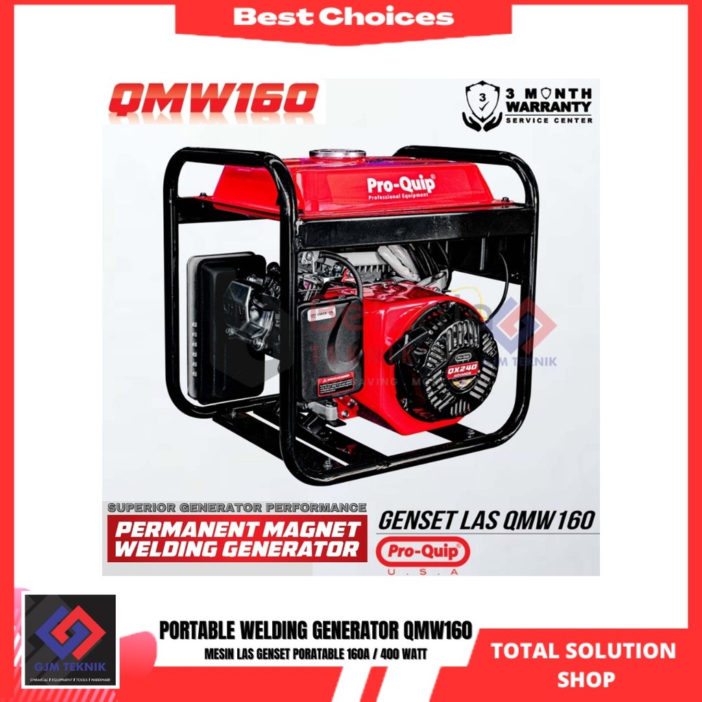 Mesin Genset Las 160A QMW160 PROQUIP / Power Generator Welding Las