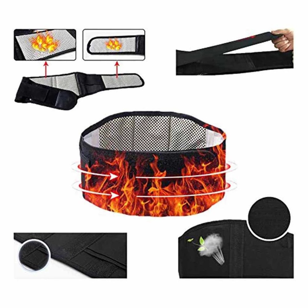 Ms MELEDE Sabuk Terapi Pinggang Sabuk Terapi Pinggang Tourmaline Pemanas Pinggang Hilang Sakit Pingg