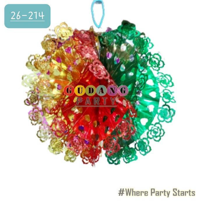 Lampion Bulat/Lampion Garlan/Lampion ultah/Lampion Natal/Dekorasi - 214