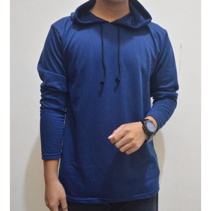 Hoodie polos lengan panjang / sweater polos termurah / Hoodie Kupluk Lengan panjang POLOS / kaos hoo