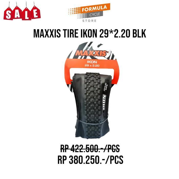 BAN LUAR MOUNTAIN BIKE MAXXIS IKON WARNA HITAM - 27.5 x 2.20 EL BIKE SEPEDA