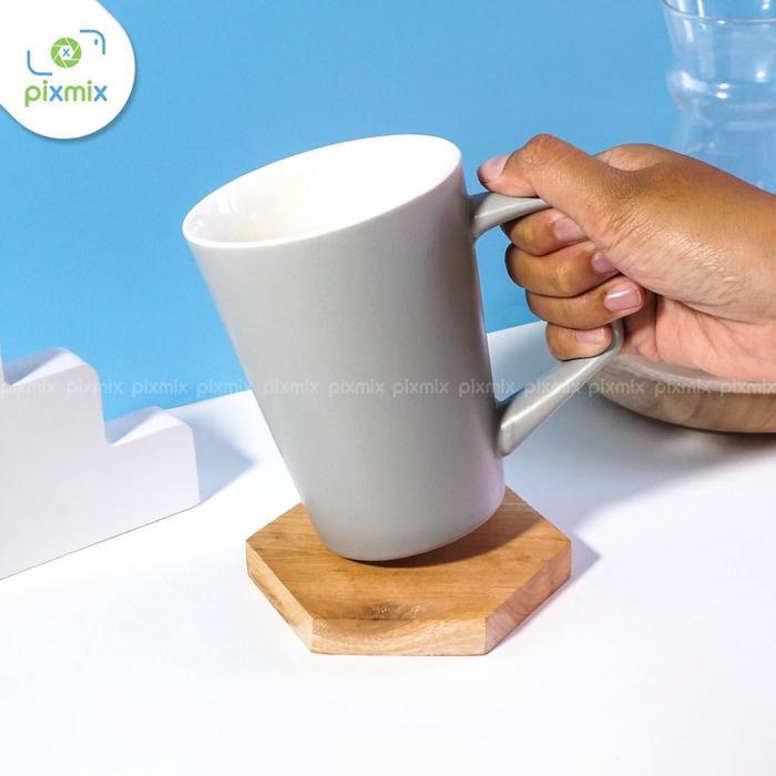 Tatakan Gelas Coaster Pinus Hexagonal | Properti Foto Produk - Coaster Hexagonal