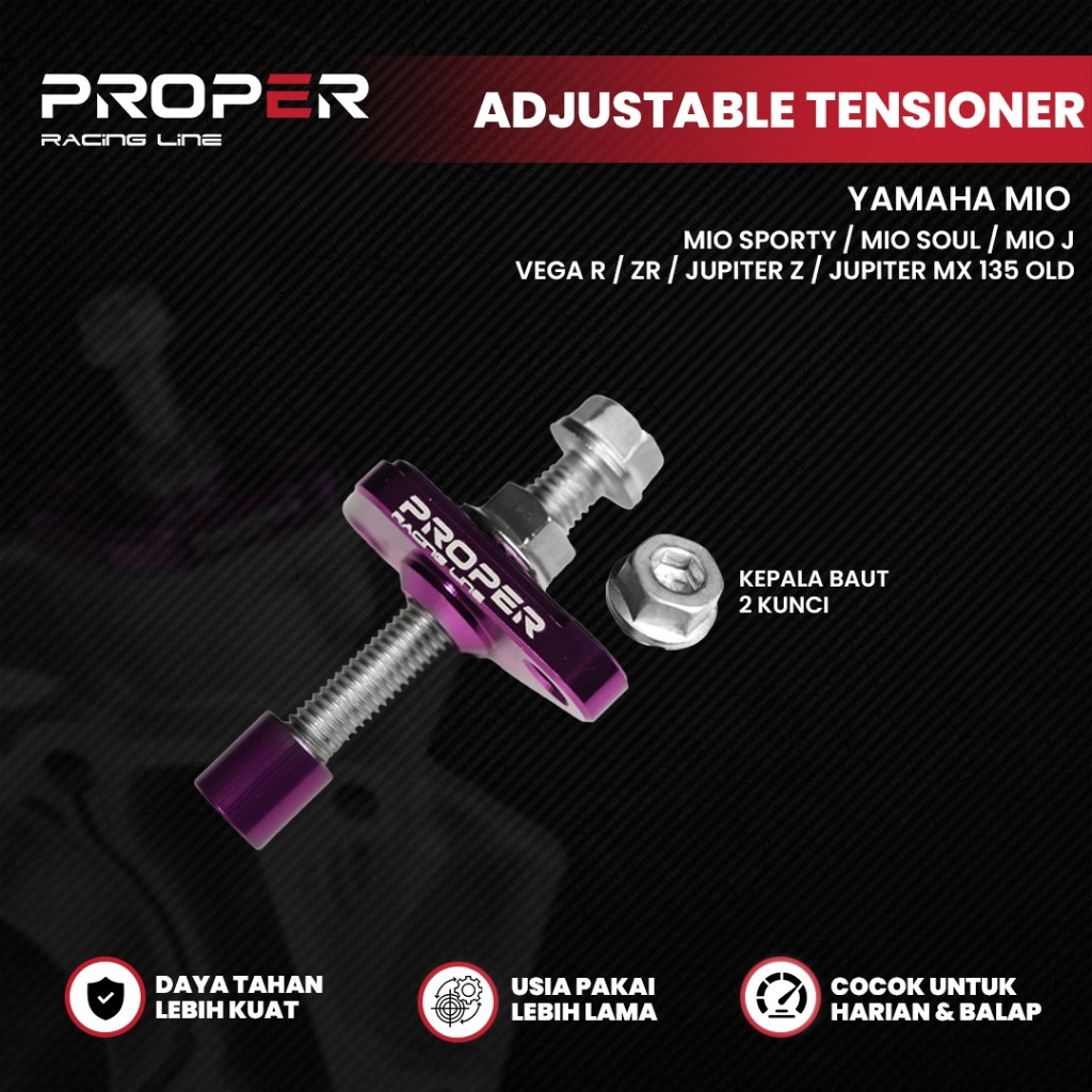 ADJUSTABLE TENSIONER MIO SPORTY MIO SOUL MIO J VEGA R JUPITER Z PROPER RACING LINE