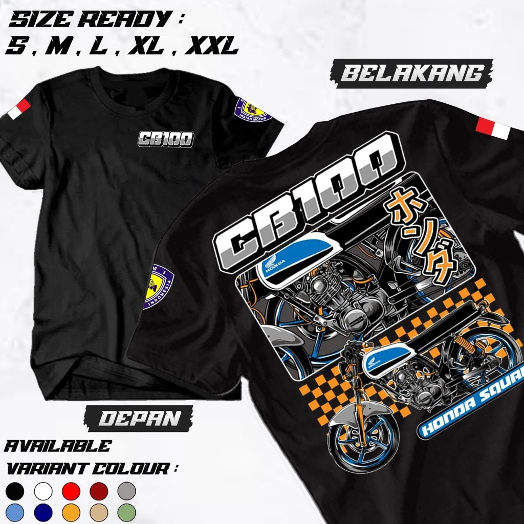 Kaos Motor Honda CB klasik Kaos Motor CB 100 Kaos Motor Klasik Kaos CB klasik - Kaos Pria Wanita - K