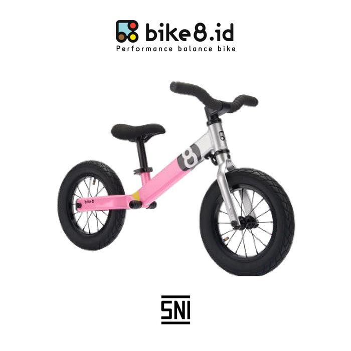 BIKE8 S-PRO Balance Bike Pushbike Sepeda Anak - SILVER PINK