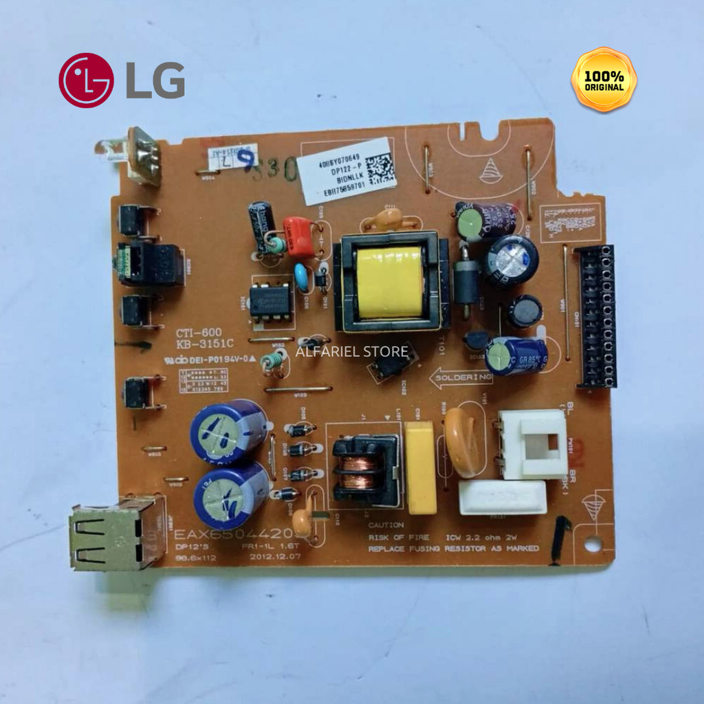 Power Supply DVD LG DP122 EBR75859701