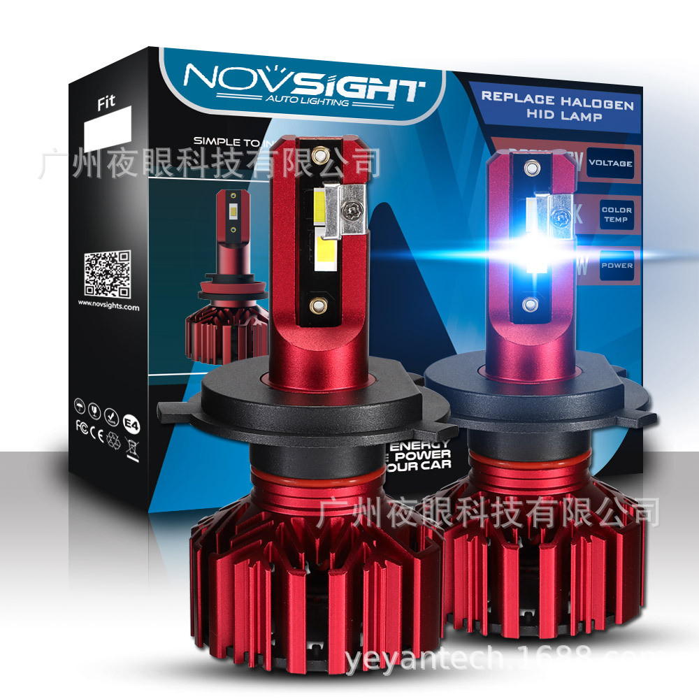 Lampu Mobil Lampu Depan LED Sepeda Motor Novsight Model Baru Lampu Depan Mobil LED H1 H4 H7