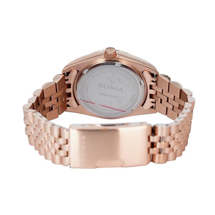 Jam Tangan Wanita BONIA B10550-3557 Rosegold Stainless Steel