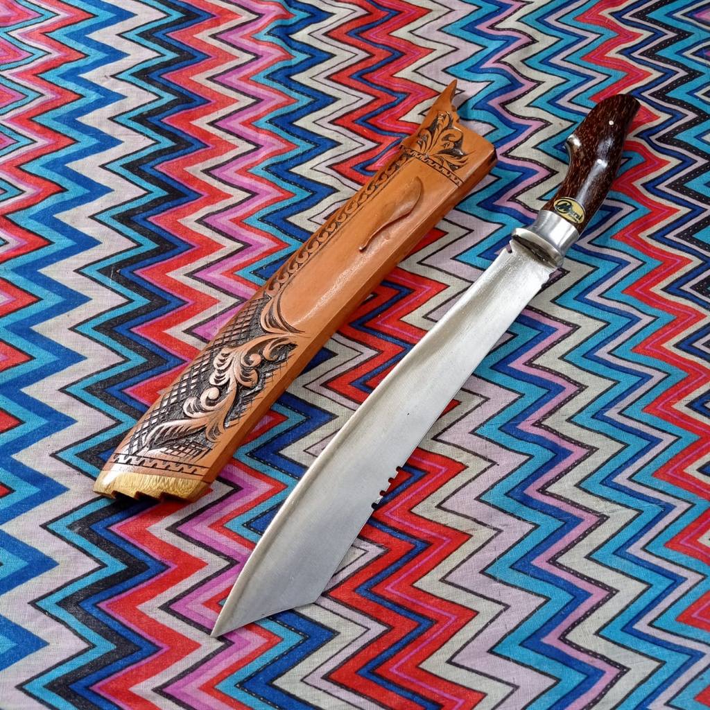 HK GOLOK patimura dural ukuran sedang GOLOK kuat dan kokoh pemotong kayu dan bambu fulltang baja per