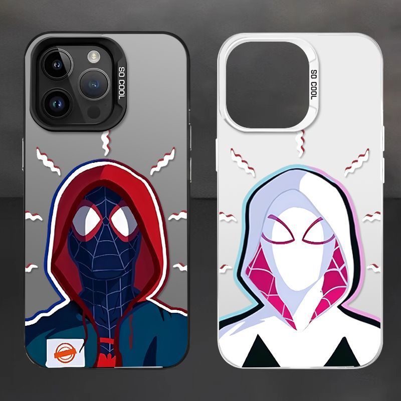 Casing HP iPhone Couple Softcase 16/15/14/13/12/11 Pro Max/X/XR/XS/8/7 Plus Silikon Lembut Aesthetic