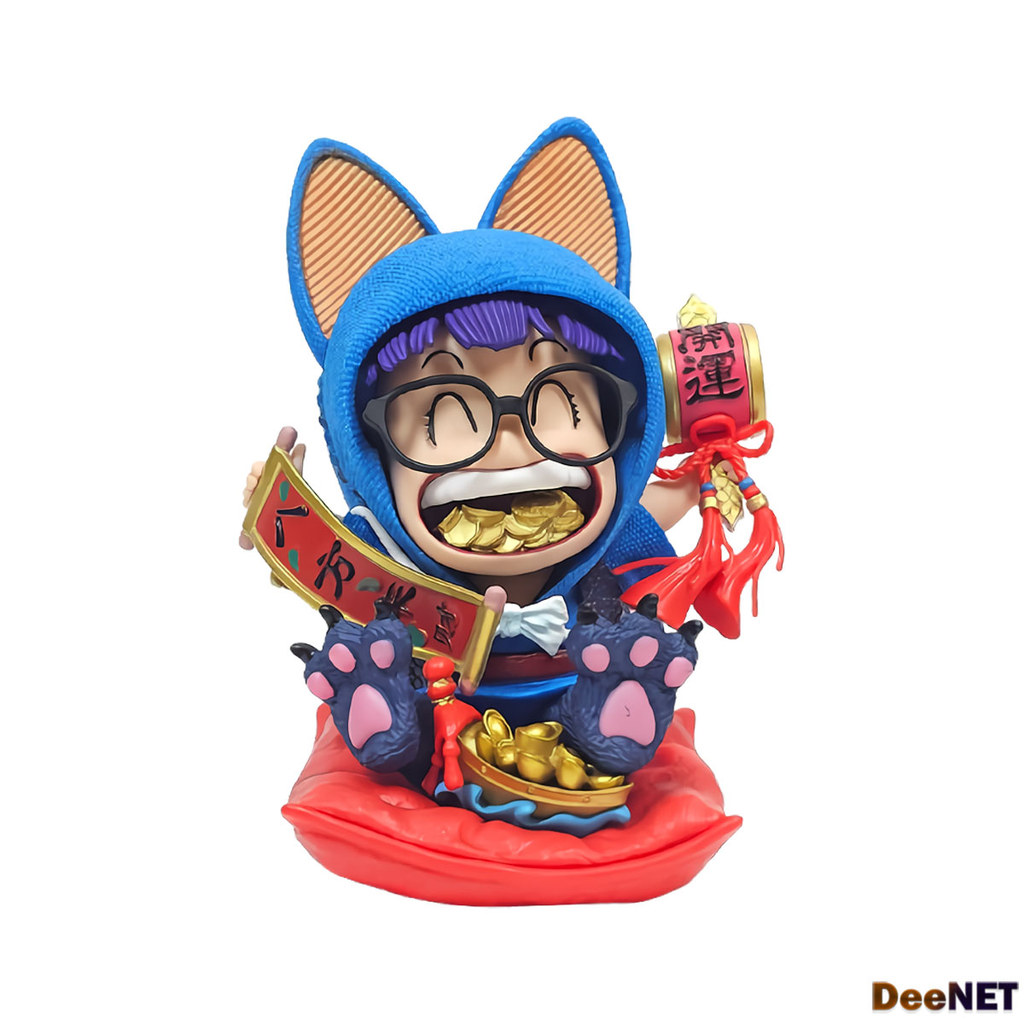 Arale Norimaki Coins Lucky Cat Dr. Slump 16cm Action Figure PVC D-MAT055