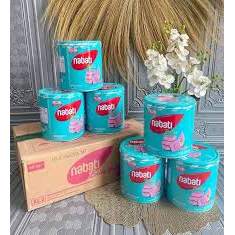 NABATI WAFER KALENG PINK LAVA 240gr / WAFER KALENG NATAL LEBARAN