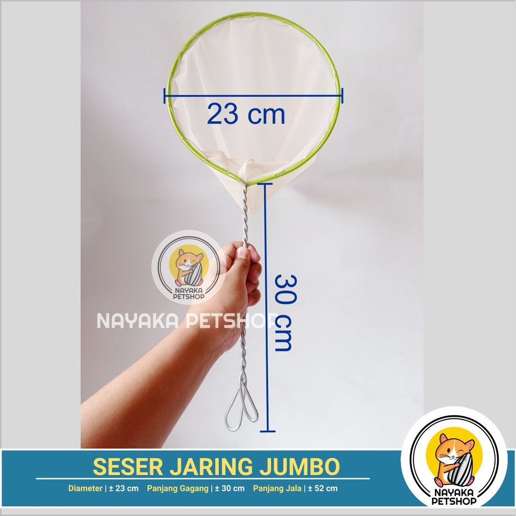 Biyanka Shop Serokan Jumbo Jaring Seser Ikan Hias Cupang Kecil Kutir Kutu Air Encu Jentik Nyamuk Bun