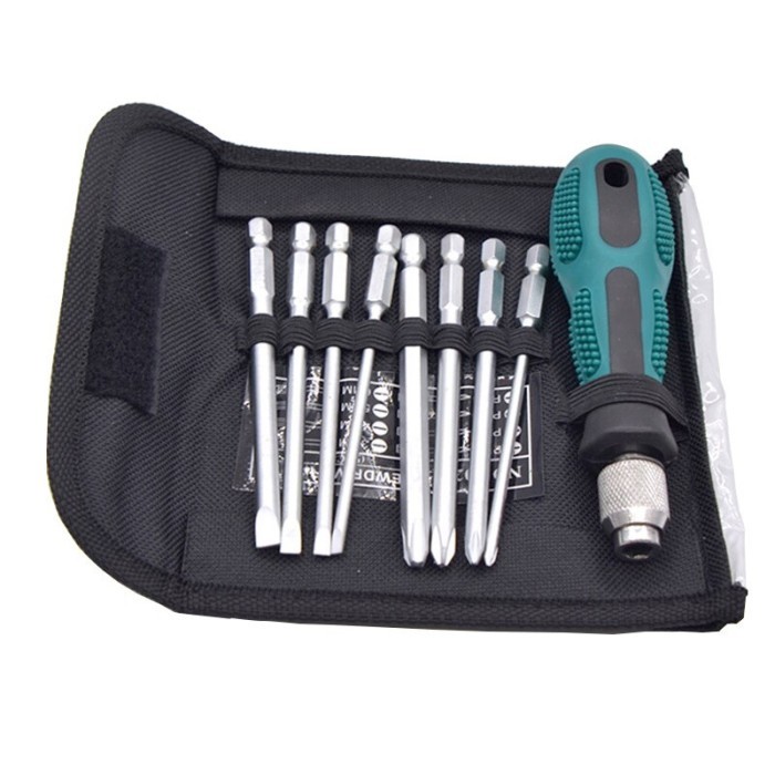 Obeng Set Reparasi Magnetic Head 9in1 Toolset Toolkit tas skiunt