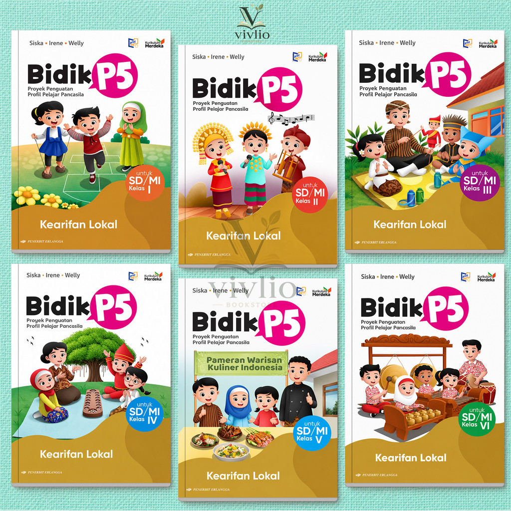 Bidik P5: Kearifan Lokal untuk SD/MI Erlangga KM