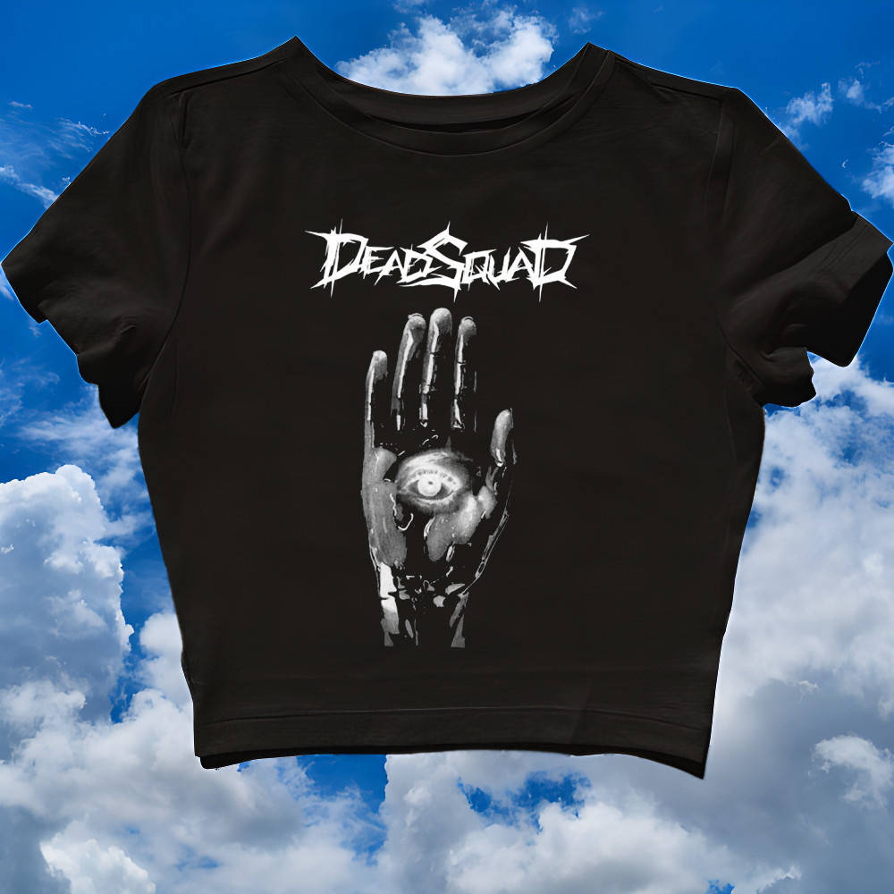 CROP TOP DEADSQUAD FT STARGAZERS | BAND METAL MUSIK ROCK INDONESIA | GRUNGE | CROPTOP | CROP TEE SLI