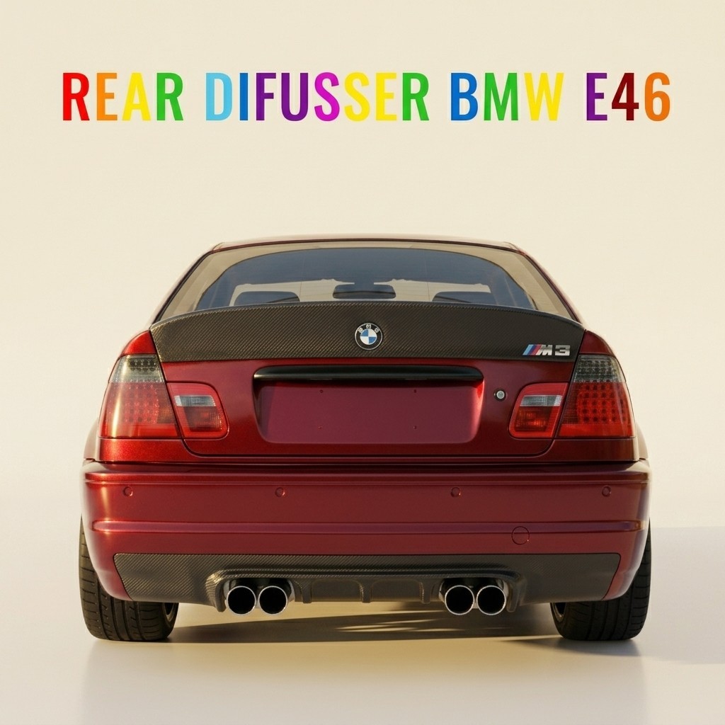 DIFFUSER BMW E46 M3 BODYKIT BMW E46 BUMPER BEMPER
