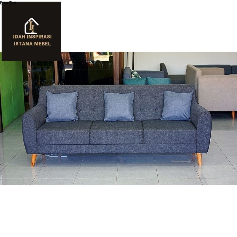 Sofa retro 3 seater scandinavian