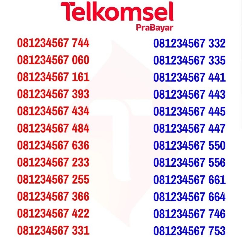 Murah Simpati 081234567 Nomor Cantik Telkomsel 4G LTE