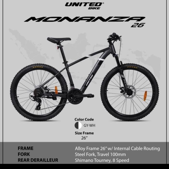 Sepeda Gunung MTB 26 Inch United Monanza New Alloy