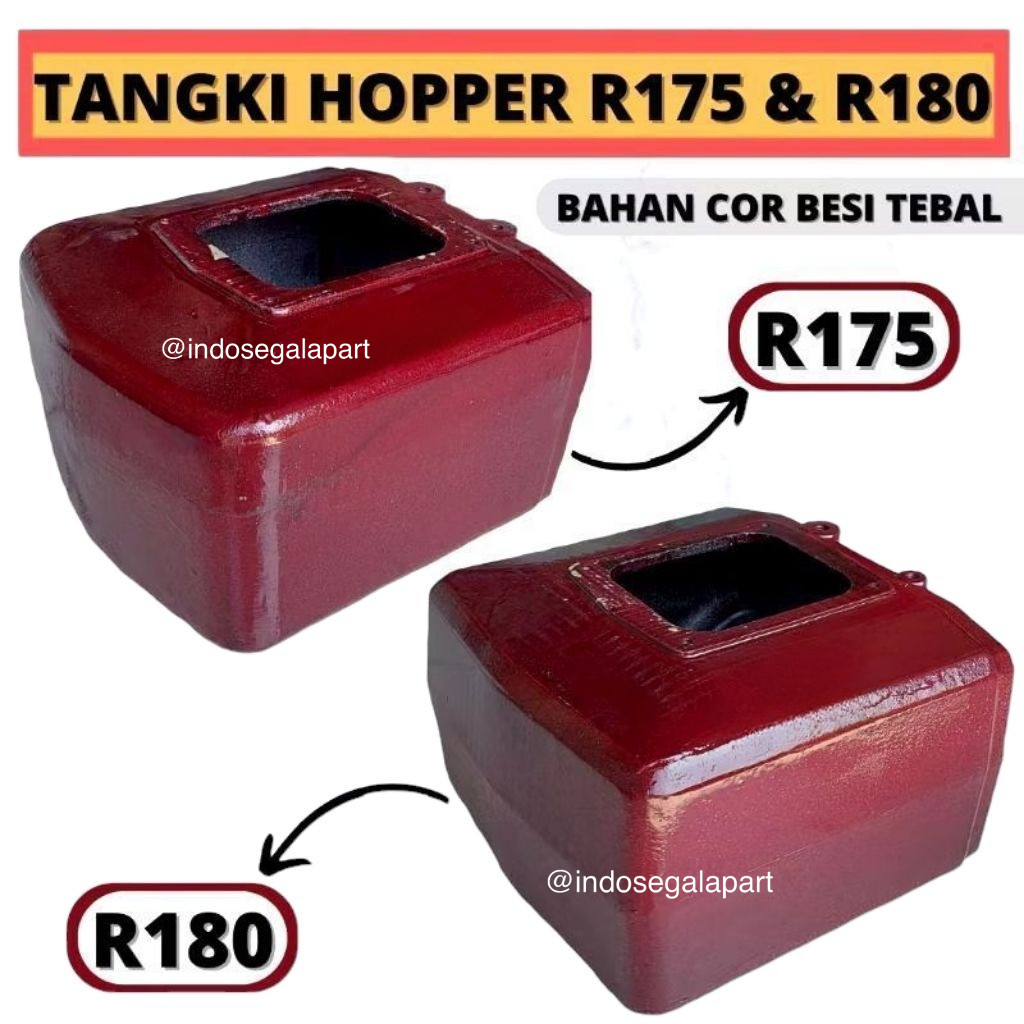 Tangki Hopper Cor Tebal R180 180 Tengki Tanki Air Banyu 8 HP 8PK Tangki Hoper Mesin Diesel Dongfeng