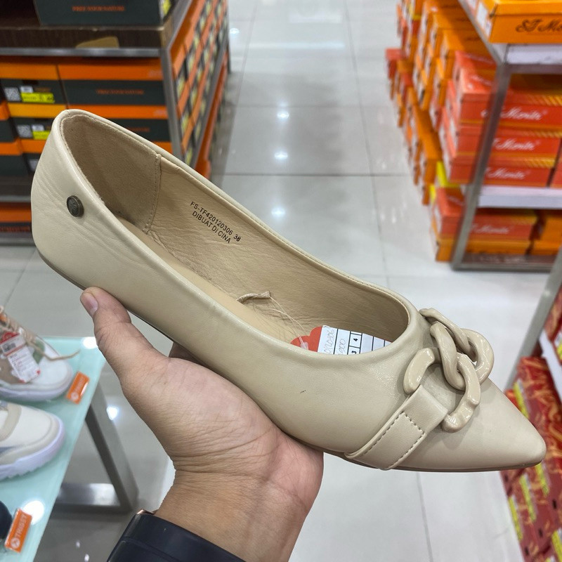 Flat Shoes Triset / Sepatu Slop Wanita Triset variasi / Bahan Empuk