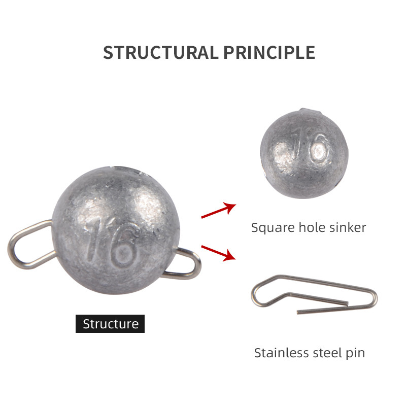 MEREDITH Fishing Cheburashka Sinker Fishing Accesories Jig Head Bullet Weights Soft Lure Group 2g-18