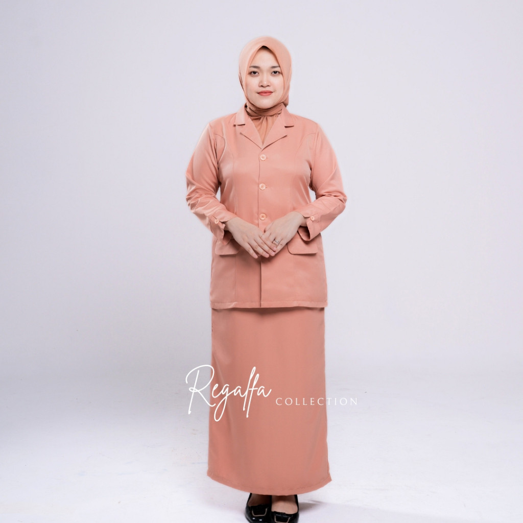 Setelan Seragam Dinas Dharma Wanita Persatuan DWP Model lengan panjang Terbaru