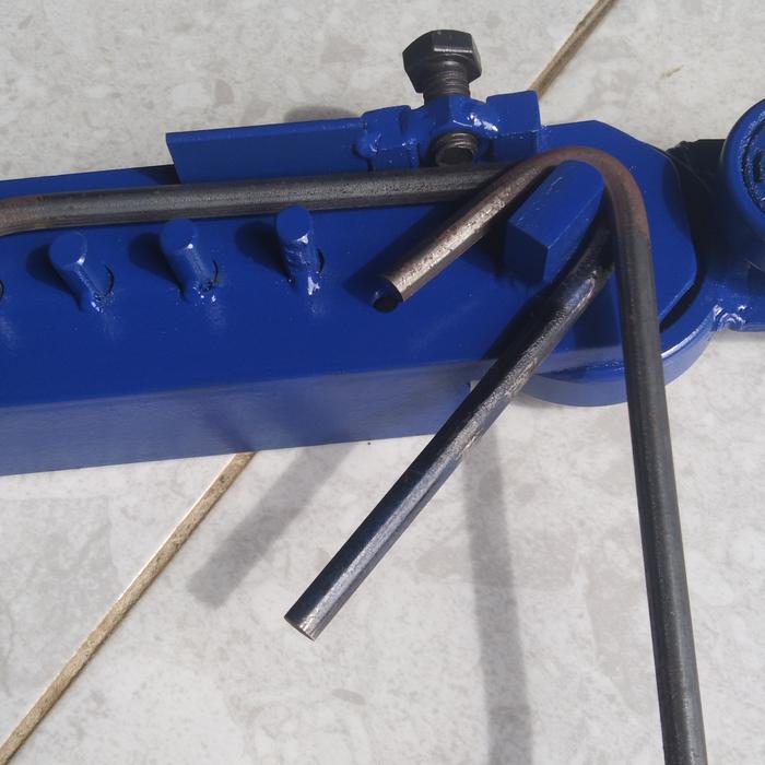 alat tekuk besi beton 10mm/alat penekuk besi beton/alat pembuat behel - Biru