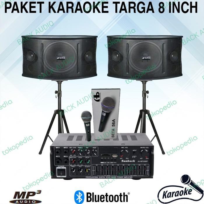paket sound system karaoke 8 inch targa paket komplit karaoke full set