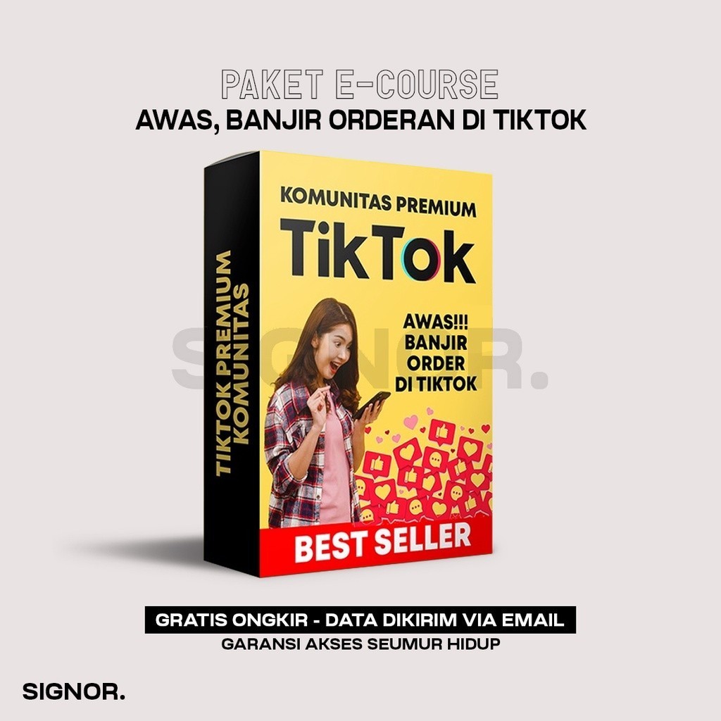 [K154] Tiktok Premium Komunitas - Banjir Orderan di Tik Tok - Materi Video Pembelajaran