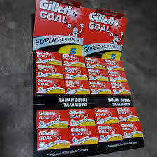 Silet Cukur Gillette Goal Merah Original [1 papan]