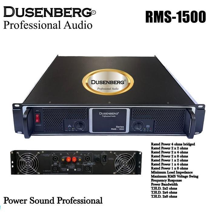 Power Dusenberg RMS 1700, Cocok Buat Speaker 10,12,15,18 Inch Original - RMS 1500 WATT - RMS 1500 WA