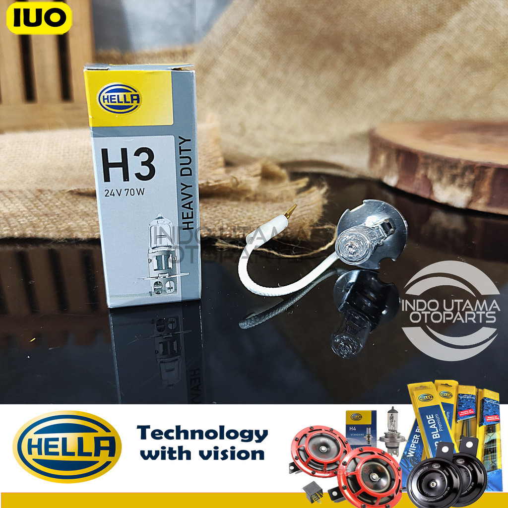 Bohlam lampu halogen Hella H3 24V 70W HELLA | AT6