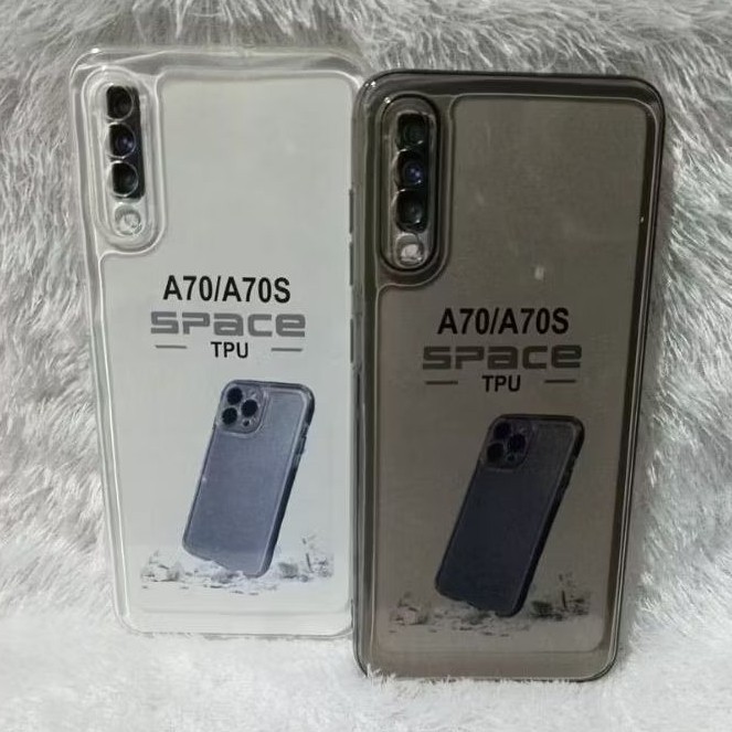 PROMO Soft Case Casing Original Space Samsung A70/A70S Silikon Bening Trasparan Pelindung Belakang H