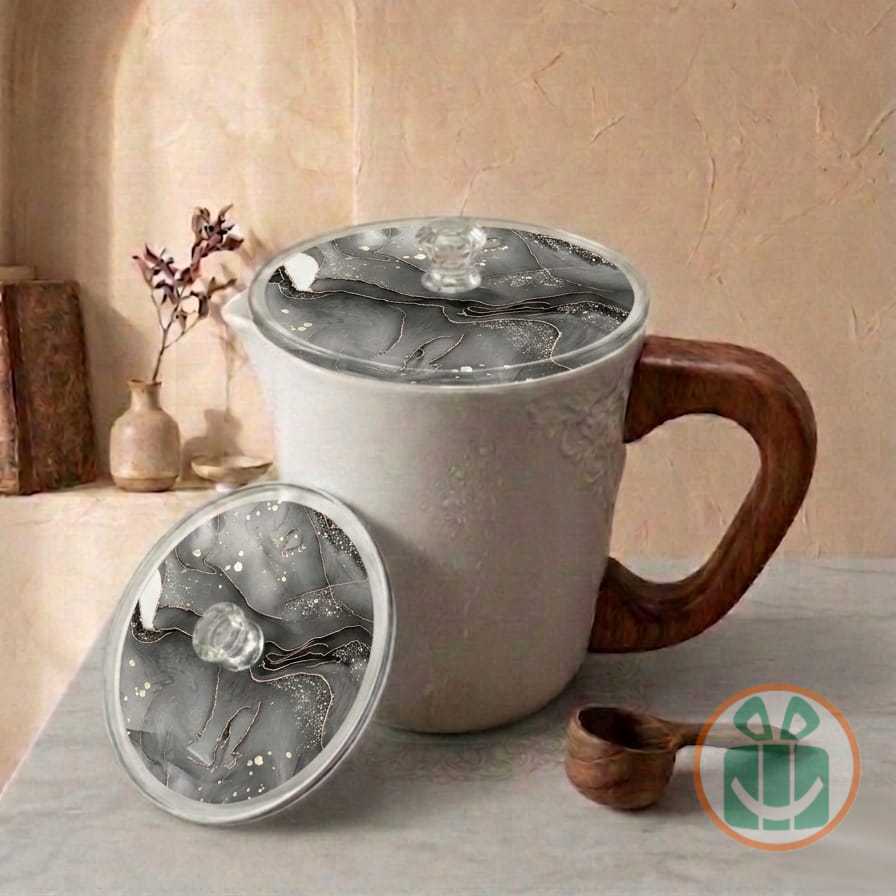 Akrilik Custom Tutup Gelas Mug Motif Marble  Bahan Acrylic Bebas Request Custom ~~ SimplyButCute