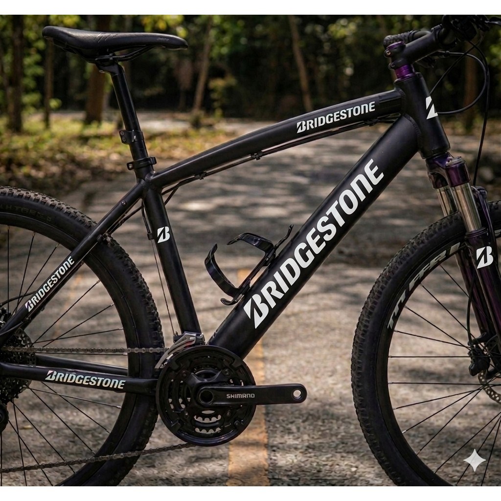Cutting Stiker Sepeda Bridgestone Sticker polet decal aksesoris Frame Fixie mtb Kalcer SET 01