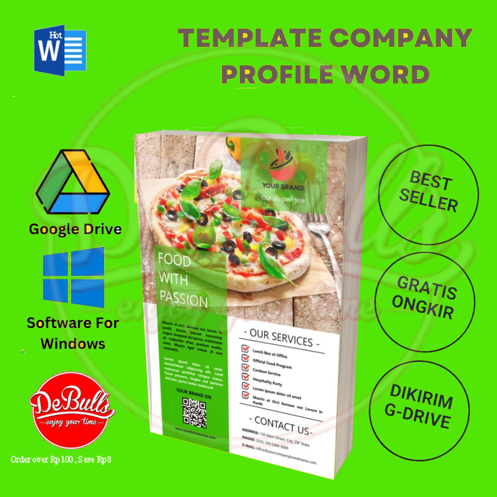 30 Template Cover Company Profile Format Word - Ms Word - Template Word