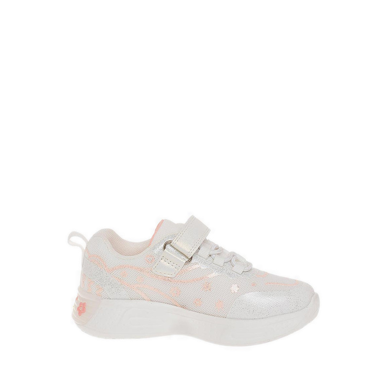 Payless Smartfit Childrens Sepatu Sneakers Anak Perempuan dengan Sol Bunga Warna-warni - Putih Ukura