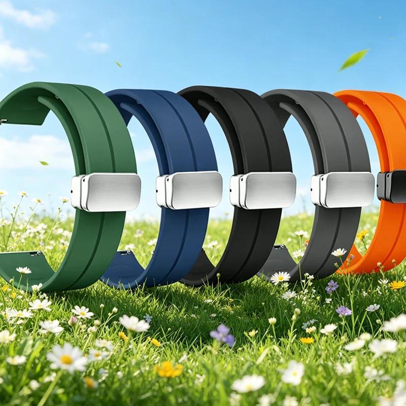 20mm22mm Soft Silicone Band For Xiaomi Watch S4 S3 S2 S1/Huawei GT6Pro GT6 5 4 46 7 6 General Replac