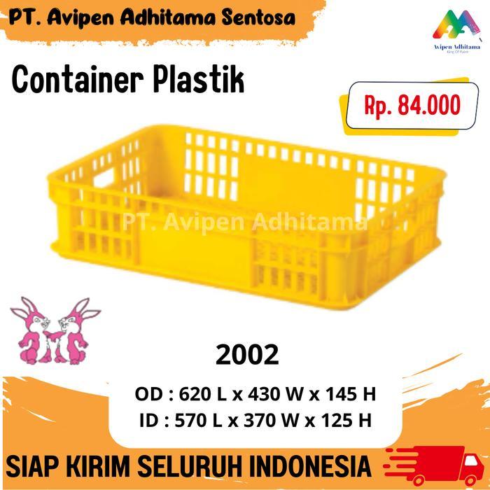 PROMO  Keranjang Industri Rabbit Kontainer Plastik Container Box Serbaguna Type 2002