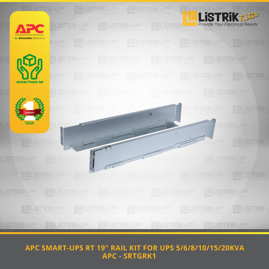 SMART-UPS APC SCHNEIDER ELECTRIC RT 19" RAIL KIT FOR UPS 5/6/8/10/15/20KVA - SRTGRK1
