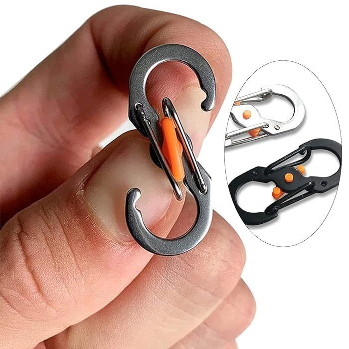 Carabiner Pengait Barang Metal Spring Hook / Gantungan Kunci Carabiner