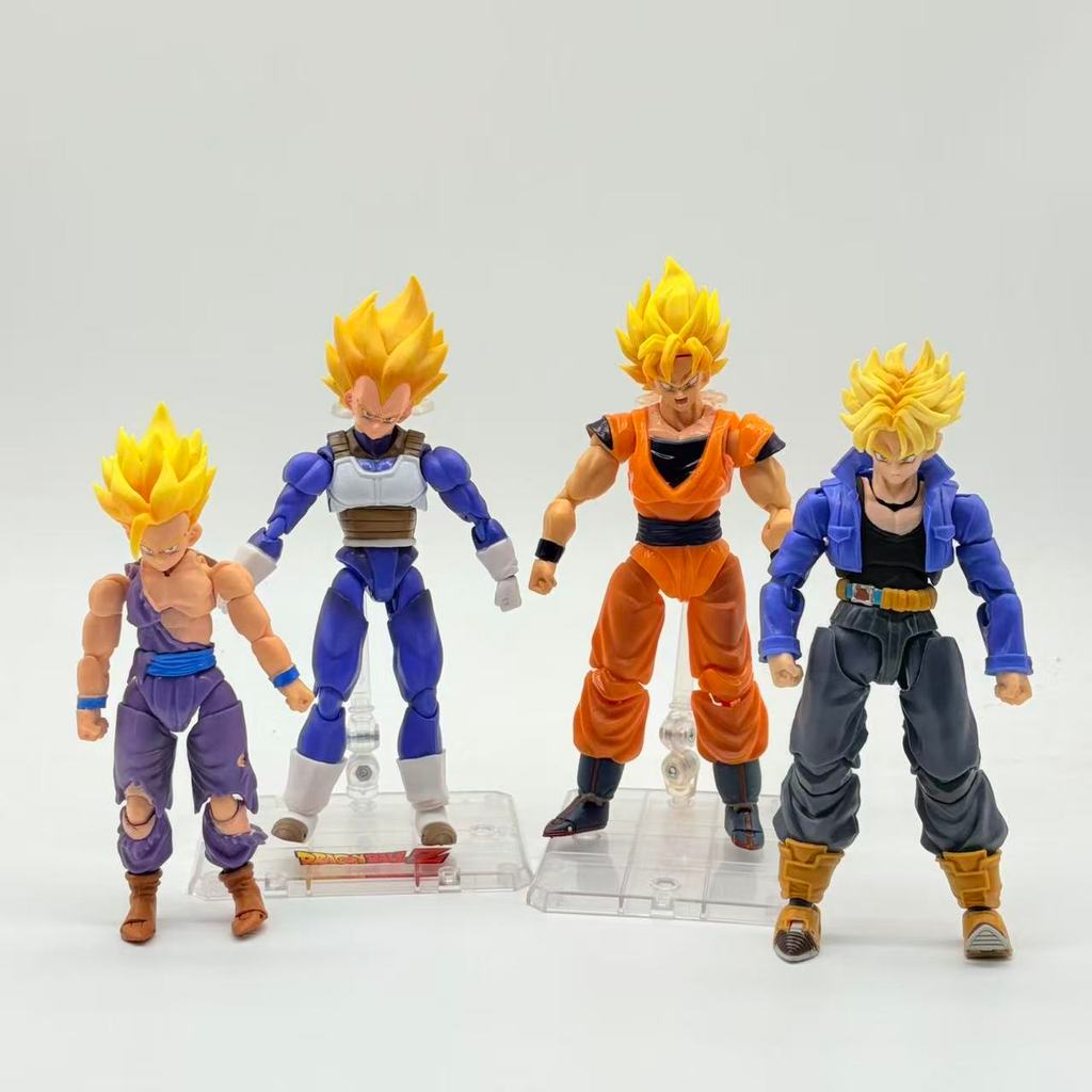 Dragon Ball SHF Goku Vegeta Action Figure Super Saiyan Gogeta Dbz Figurine PVC Collection Model Toys