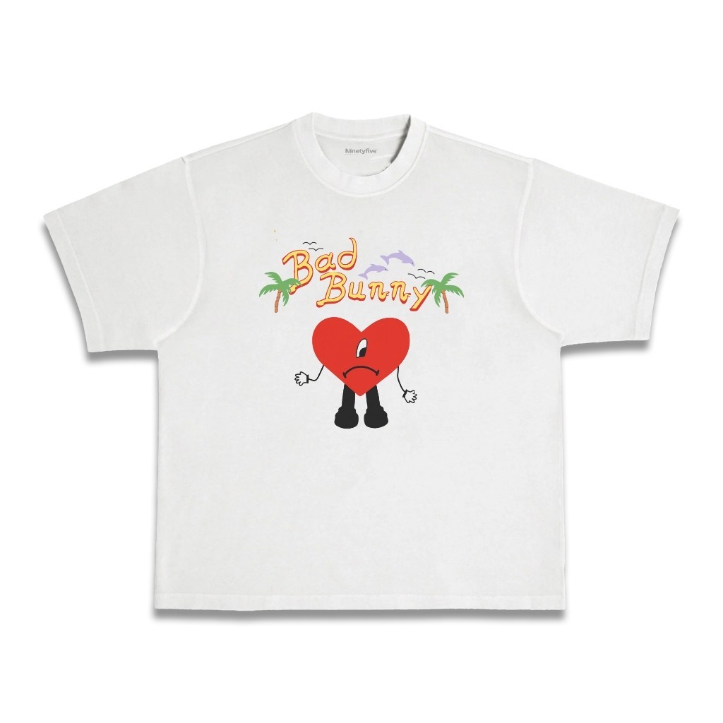 (COD) Bad Bunny Boxy Tee Kaos Bad Bunny UN VERANO SIN TI Oversized