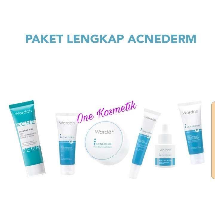 Paket Lengkap Wardah Acnederm Paket Skincare Untuk Kulit Berjerawat