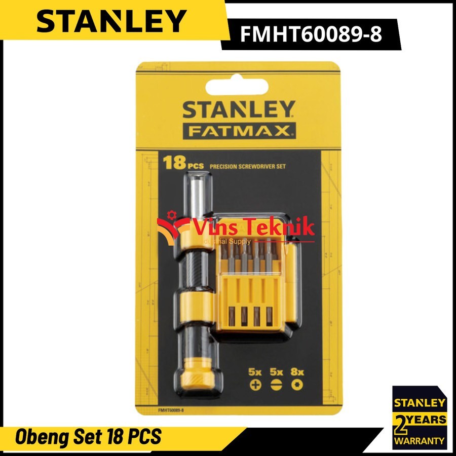 STANLEY FMHT60089-8 Obeng Precision Screwdriver Set 18 Pcs