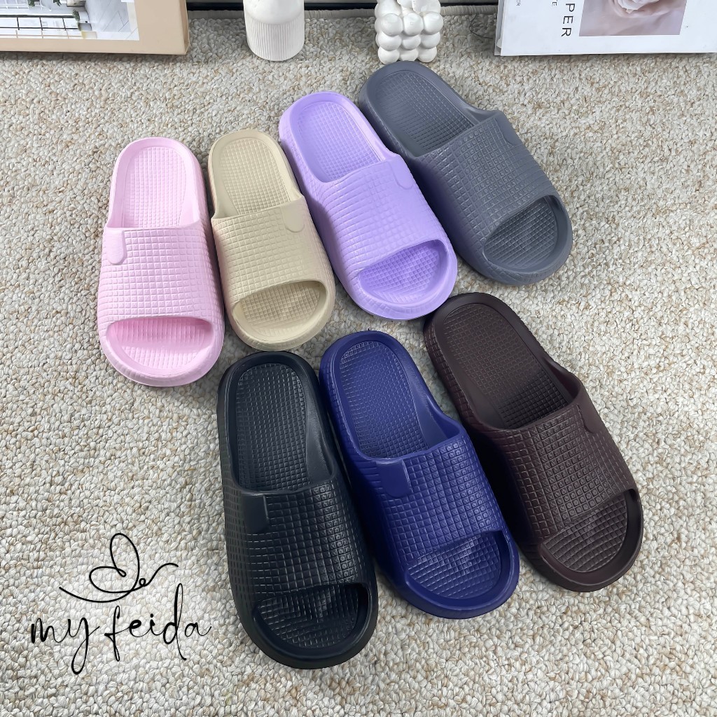 FUFU JAKARTA SPOT SANDAL SANDAL RUMAH SLOP WANITA & PRIA DEWASA BAHAN EVA PREMIUM RINGAN DAN NYAMAN 
